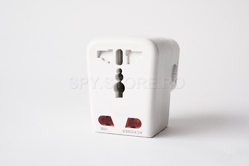 Adaptor universal cu Microfon spion GSM Adaptor universal cu Microfon spion GSM