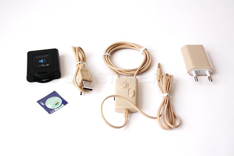 Microcasca neagra + bluetooth receiver