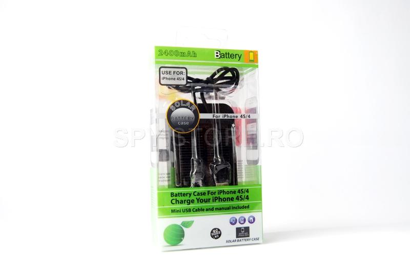 Incarcator solar pentru iPhone 4S / 4 Incarcator solar pentru iPhone 4S / 4