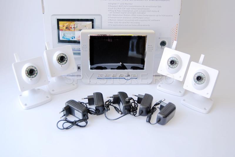 Sustem de video supraveghere wireless