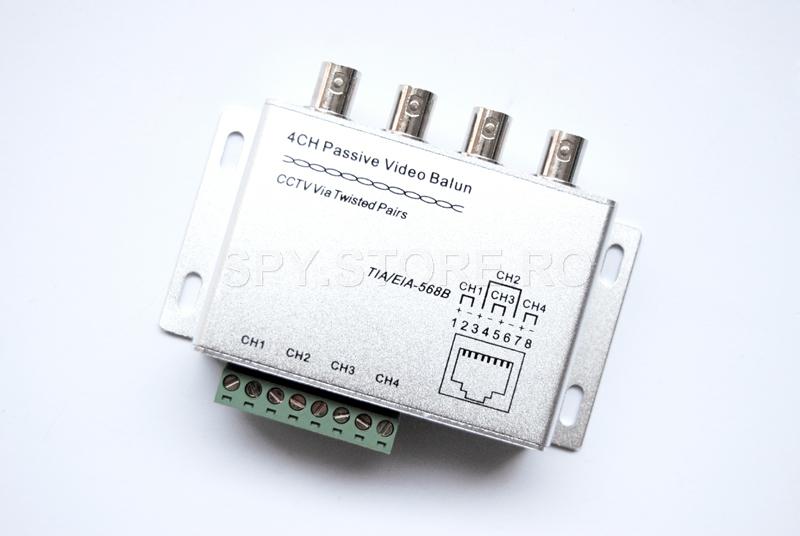 Video balun - 4 canale -U204 
