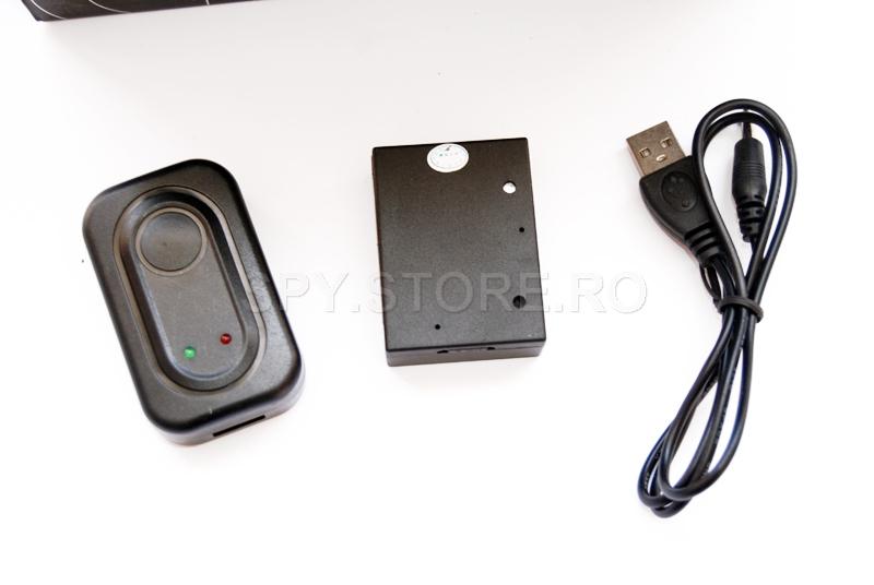 Microfon GSM cu senzor de activare vocala si soc Microfon GSM cu senzor de activare vocala si soc