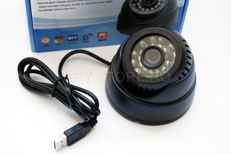 Camera supraveghere interior cu inregistrare pe card