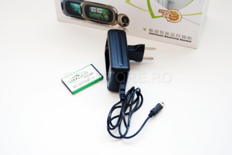 Camera camuflata in vizor cu senzor de miscare si touchscreen Camera camuflata in vizor cu senzor de miscare si touchscreen