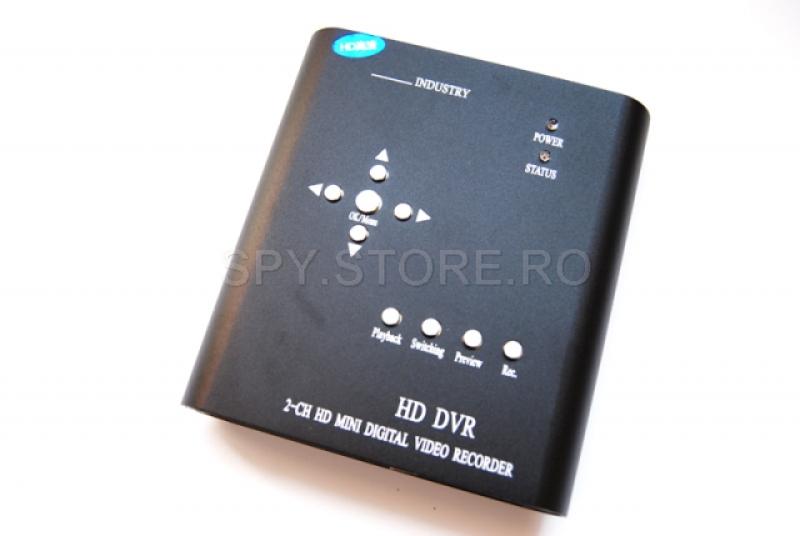 Receiver doua canale pentru camere cu cablu Receiver doua canale pentru camere cu cablu