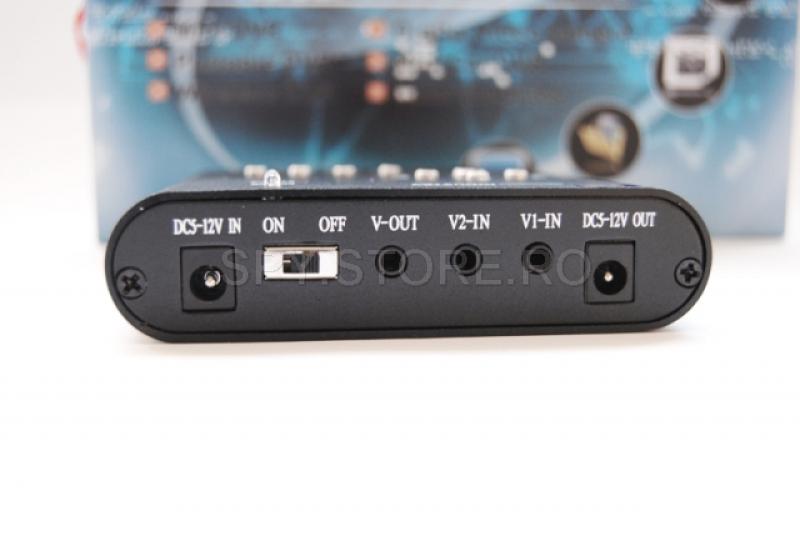 Receiver doua canale pentru camere cu cablu Receiver doua canale pentru camere cu cablu