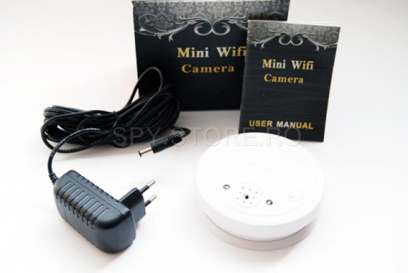 Camera HD Wi-Fi camuflata in senzor de fum