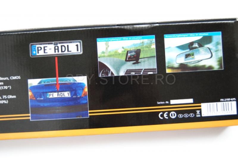 Camera cu night vision in suport de numar auto Camera cu night vision in suport de numar auto