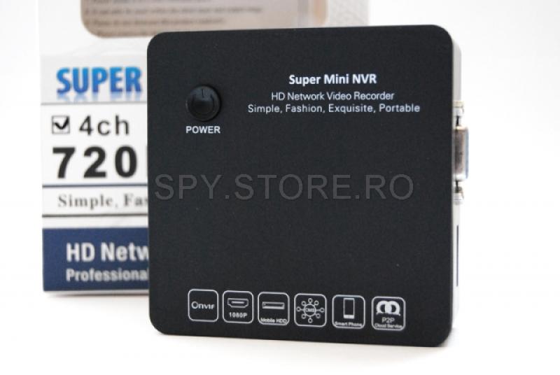 Mini HD NVR patru canale Mini HD NVR patru canale