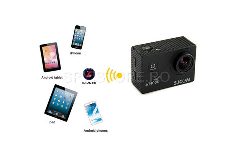 Camera de actiune SJCAM SJ4000 WIFI - albastra Camera de actiune SJCAM SJ4000 WIFI - albastra