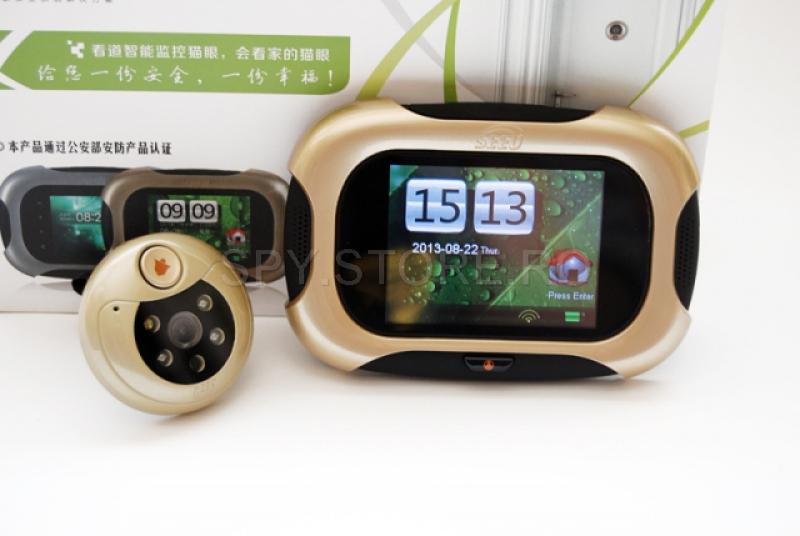 Camera camuflata in vizor cu senzor de miscare si touchscreen Camera camuflata in vizor cu senzor de miscare si touchscreen