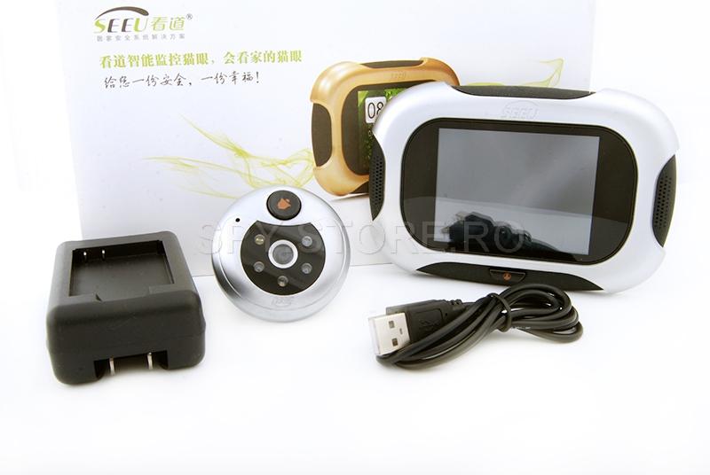 Camera camuflata in vizor cu senzor de miscare si touchscreen Camera camuflata in vizor cu senzor de miscare si touchscreen