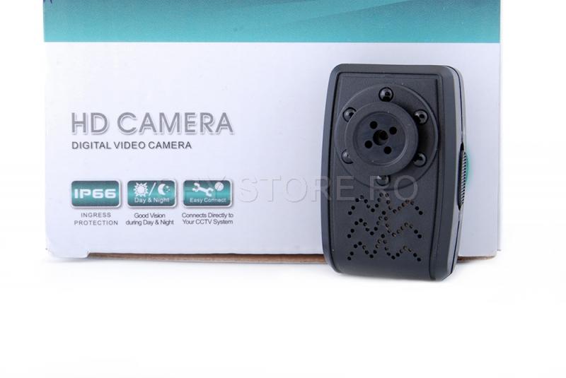 Camera mici tip nasture cu senzor de miscare