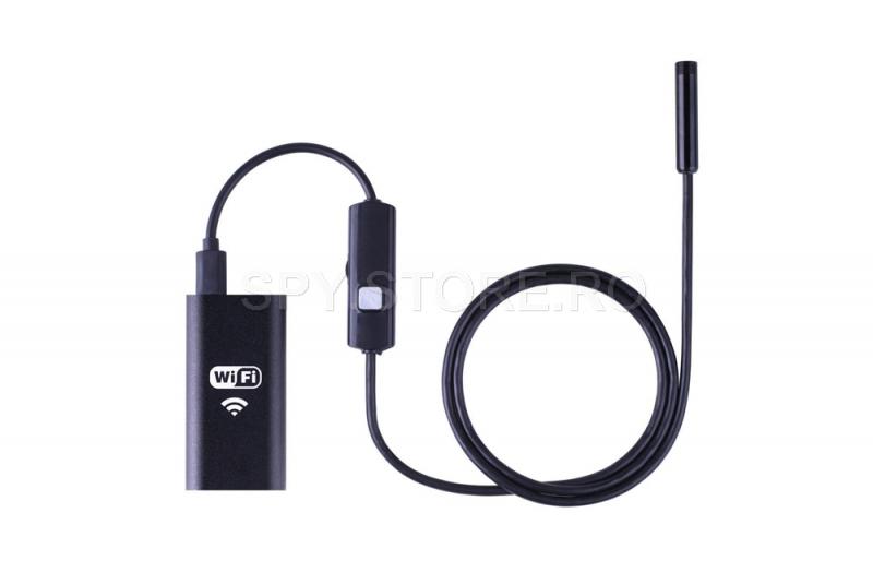 Mini endoscop cu modul Wi-Fi de 2 metri penru Android